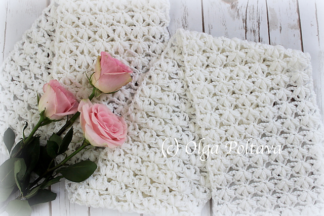 White Lace Spring Scarf