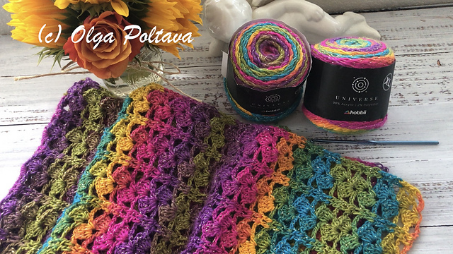 Colorful Lacy Scarf