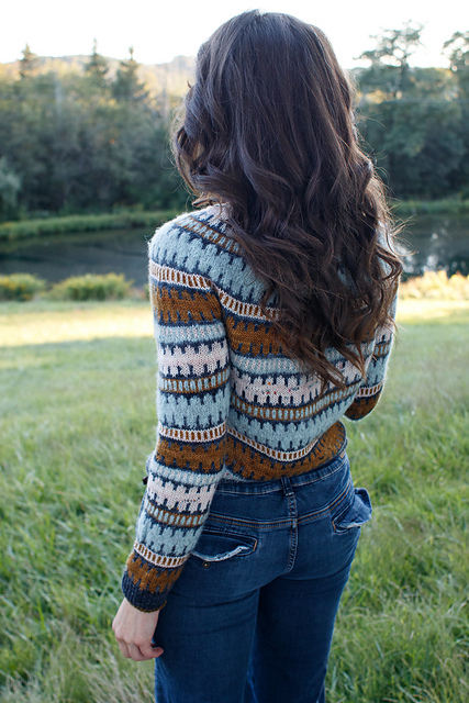 Ravelry: Scrappy Yoke Sweater pattern by Olga Putano Designs
