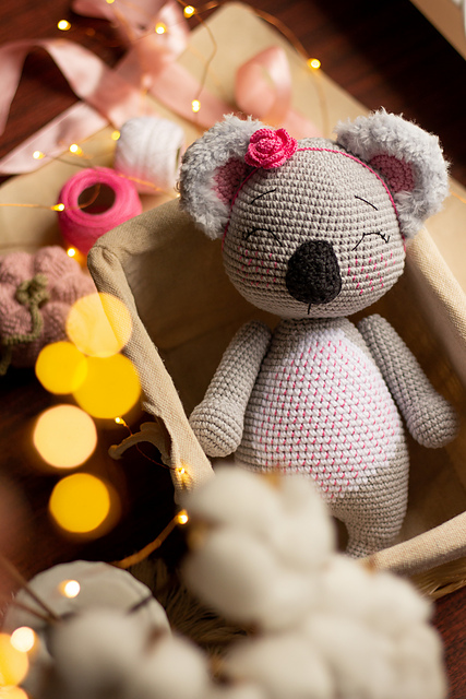Crochet koala toy