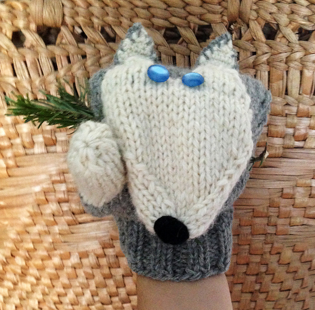 Siberian Husky Mittens for Men