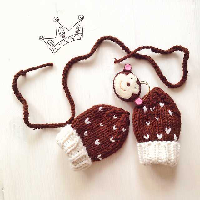 Oreo Baby Mittens