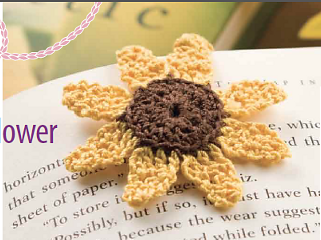 Magnetic Sunflower Bookmark