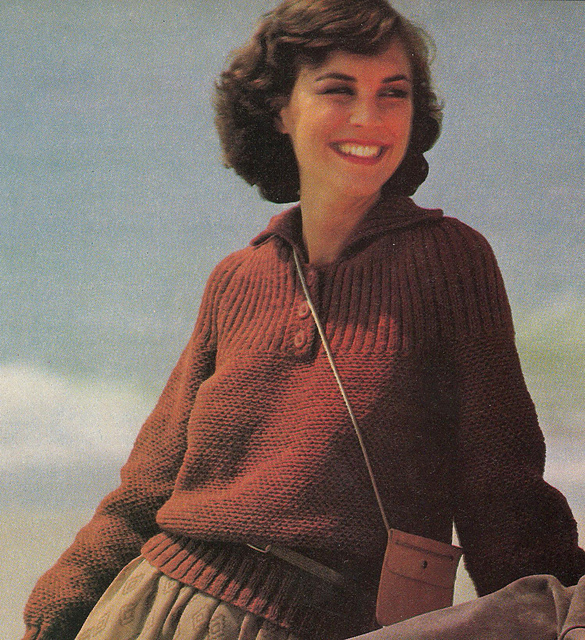 Ribbed Yoke Pullover