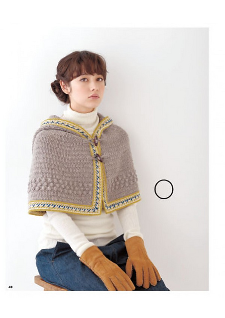O - Jacquard Hooded Cape