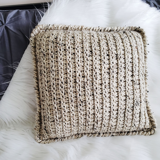 Hayfields Tunisian Pillow