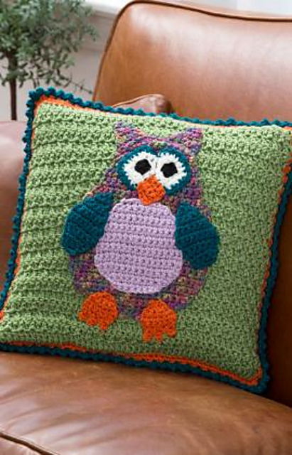 Whimsical Owl Pillow