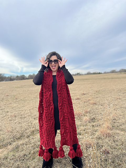 Frost Flowers Scarf