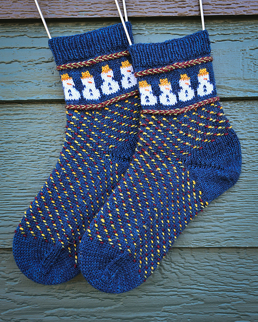 Christmas Lane Socks