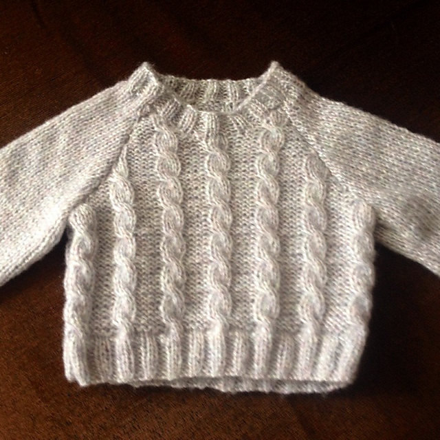Cabled Round Neck Sweater