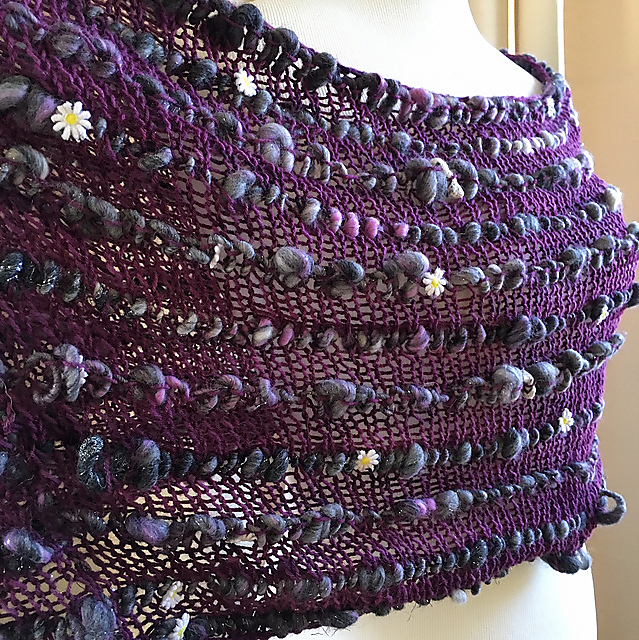 Bison Amid the Daisies Cowl