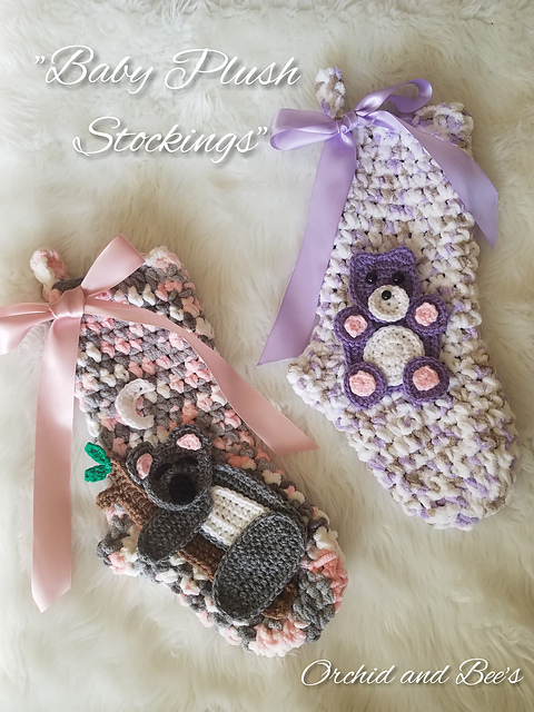 Baby Plush Stocking Set