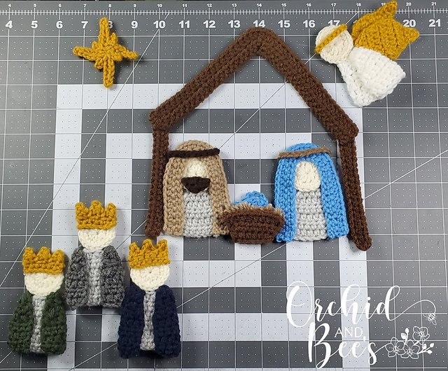 Ravelry Minimalist Nativity pattern by Karen V. Edwards