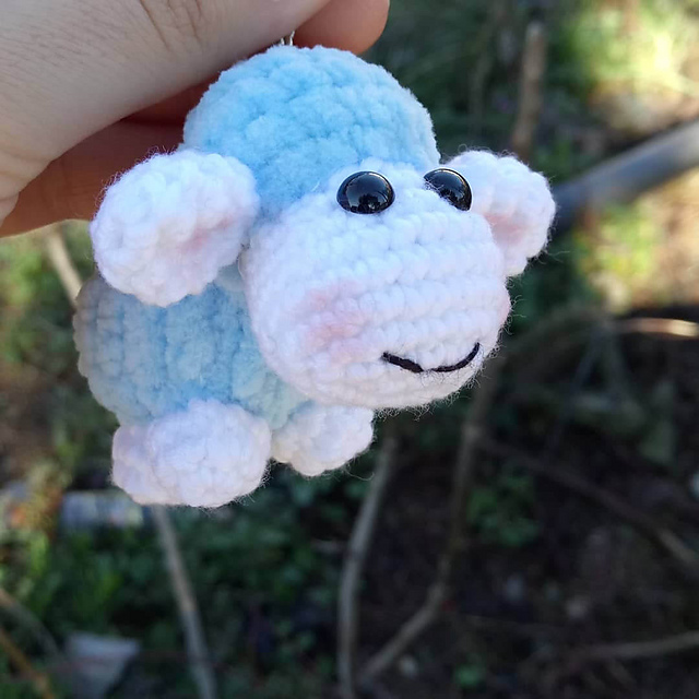 Amigurumi Pofuduk Kuzu Anahtarlık Yapımı
