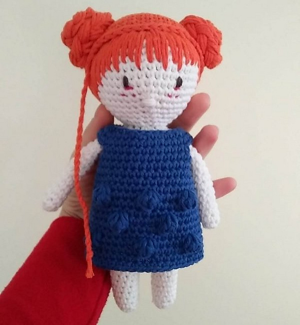Amigurumi Elbiseli Kız Bebek Yapımı