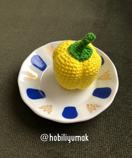 Amigurumi Dolma Biber Yapımı