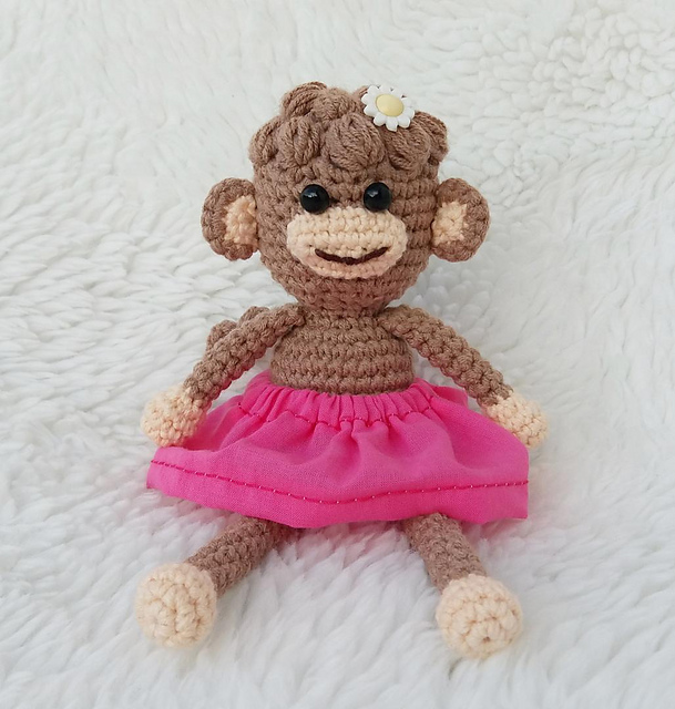 Amigurumi Kıvırcık Bebek Maymun Yapımı