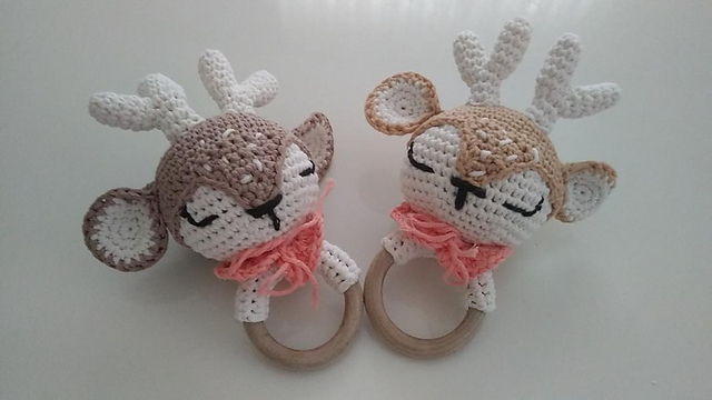 Amigurumi Geyik Çıngırak/Diş Kaşıyıcı Yapımı