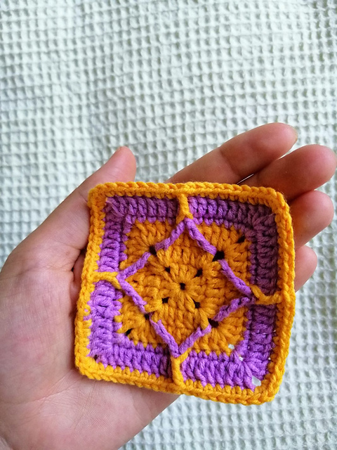 Çizgili Kare Motif Yapımı