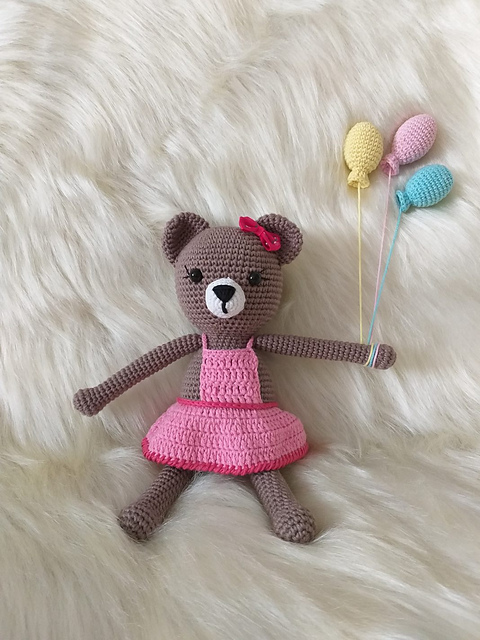 Amigurumi Balonlu Ayıcık Yapımı