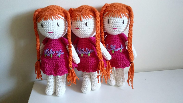 Amigurumi Örgülü Saçlı Kız Bebek Yapımı