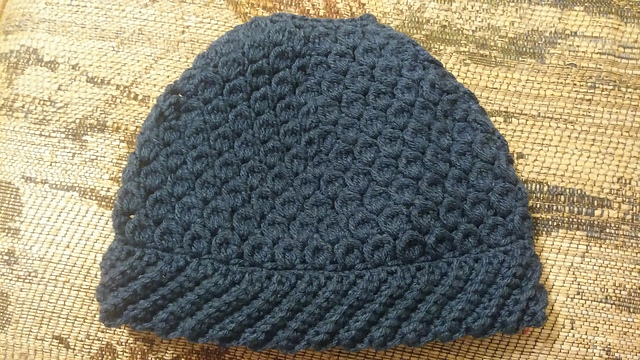 Cluster Stitch Messy Bun Beanie