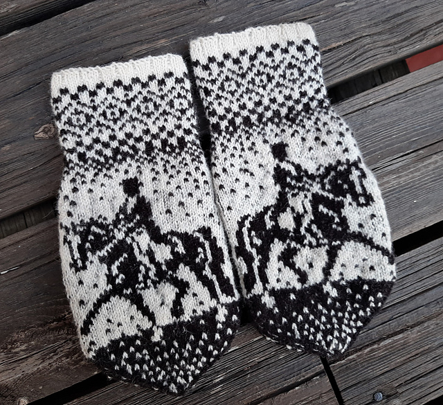 Kyra dressage horse mitten