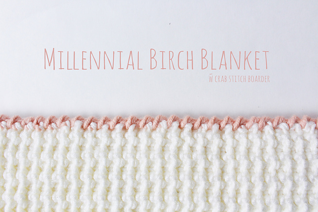 Millennial Birch Crochet Blanket