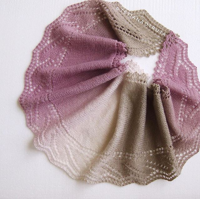 From Dawn Till Dusk Shawlette / Scarf