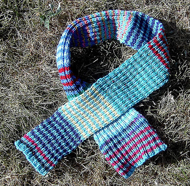 Otterwise scarf of mystical stripes