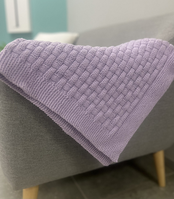 Ravelry: Basketweave Baby Blanket pattern by Ouma Ralie