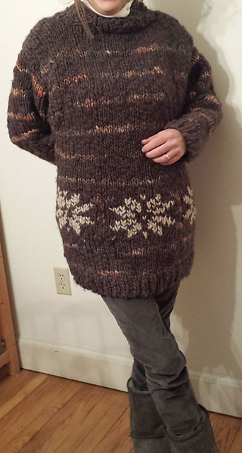 #10 Snowflake Striped Pullover