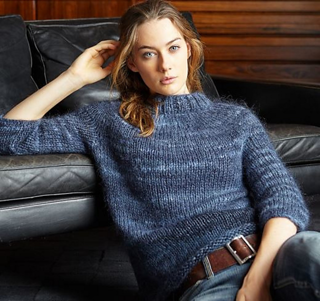 Blueberry Yoke Sweater