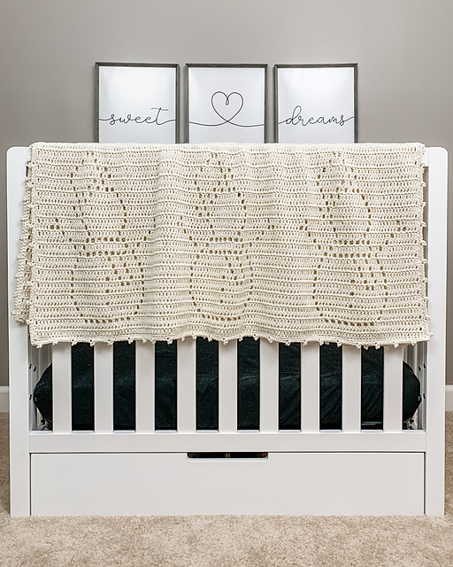 COLE ( Snowman ) Filet Crochet Blanket