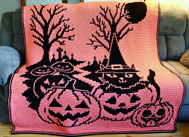 Meowlloween Throw