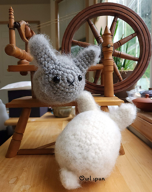 Angora Bunny Dumpling Amigurumi