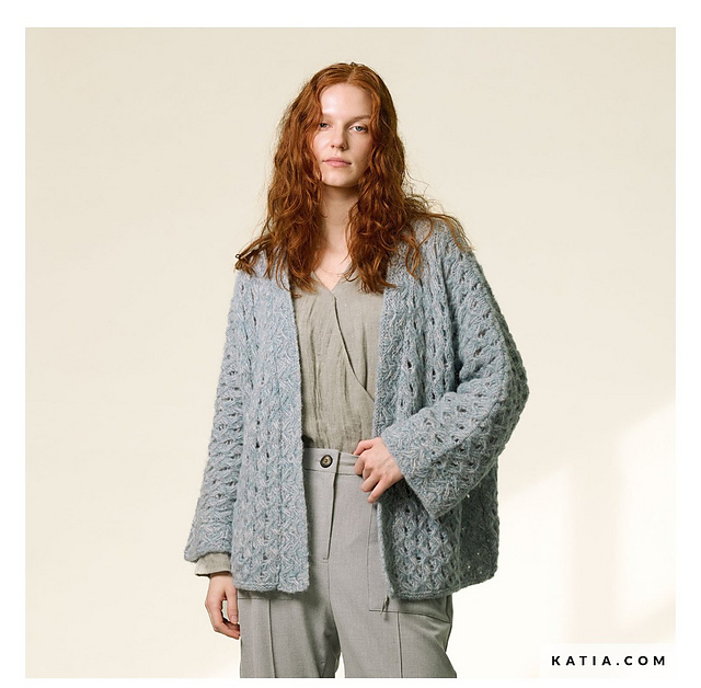 Kimono-style open cardigan- 27