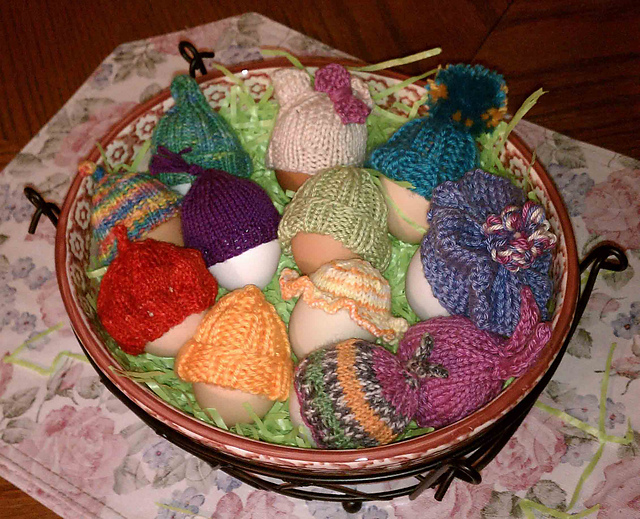 Sunny Side Up! (hats for eggs)