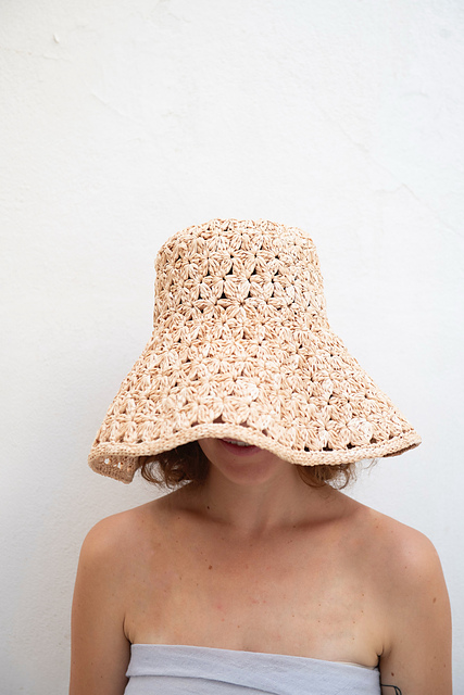 YASEMAKI HAT - Flat Top Crown and Downturned Brim