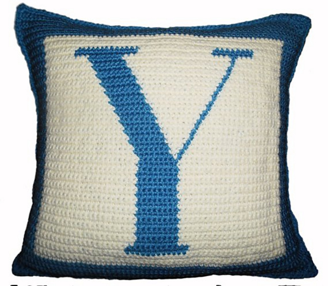 Letter Y Throw Pillow