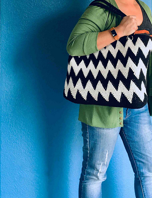 Denise ZIgZag Tote Bag