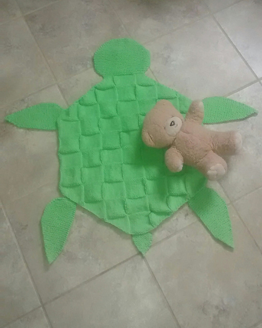 Ravelry Adorable Turtle Baby Blanket pattern by PrincessSandy Patterns