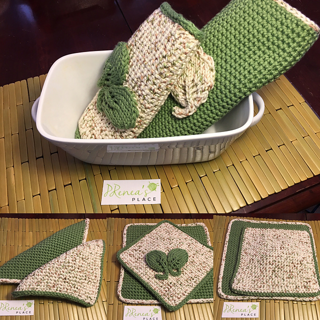 Leaf Hot Pad & Potholder