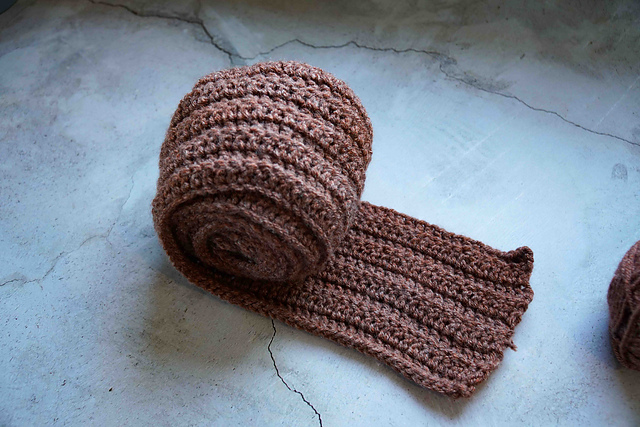Ribbed scarf