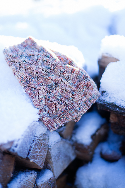 Snow Shadow Fingerless Gloves