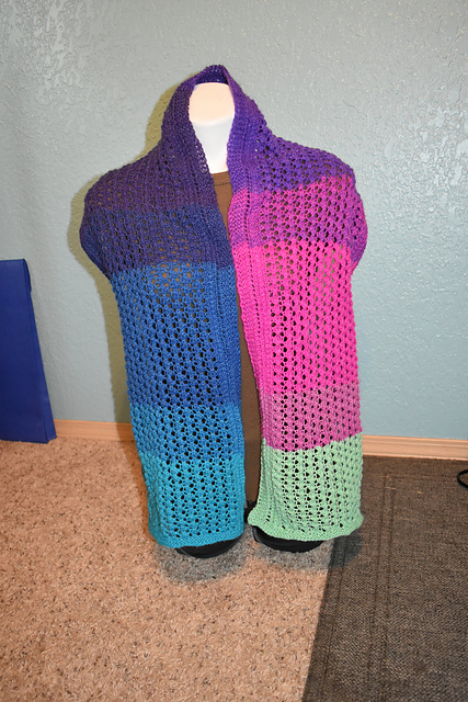 Lace and Cable Scarf