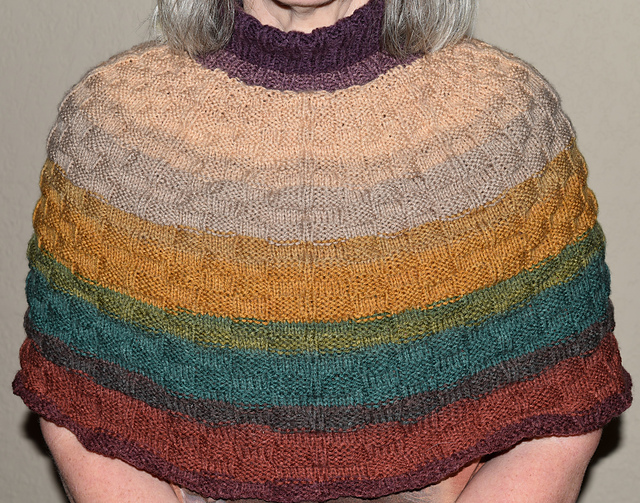 Basketweave Poncho