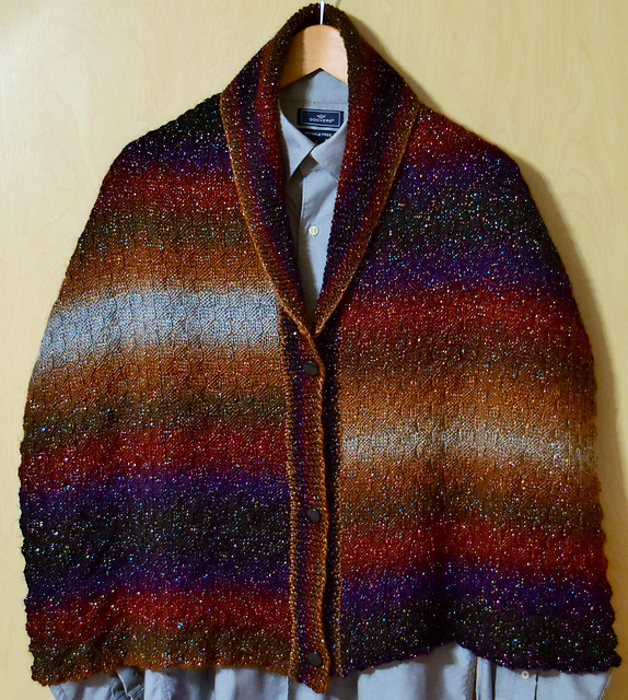 Basketweave Scarf with Collar