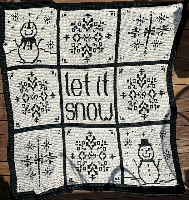 Let it snow Mosaic blanket