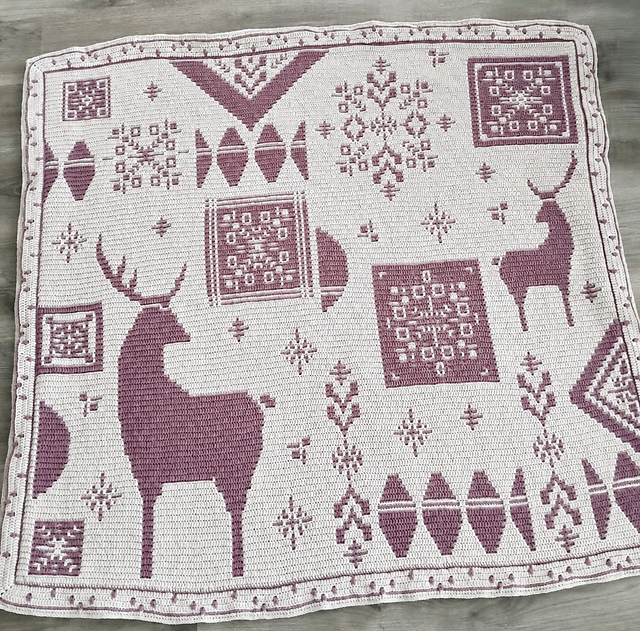 Evernorth Winter mosaic blanket